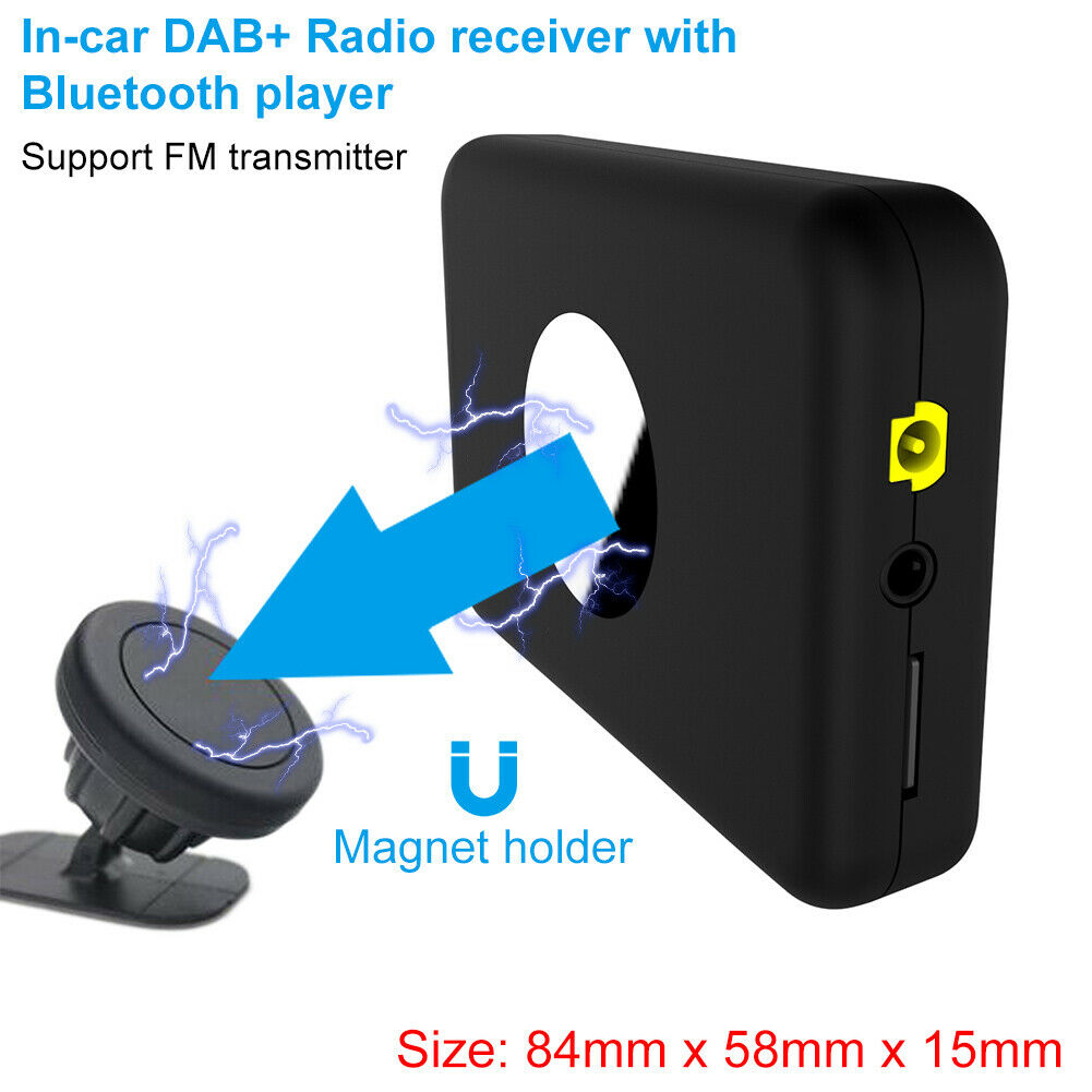Car-DABDAB-Receiver-Digital-Radio-Adapter-bluetooth-FM-Hands-free-AUX-USB-1599713