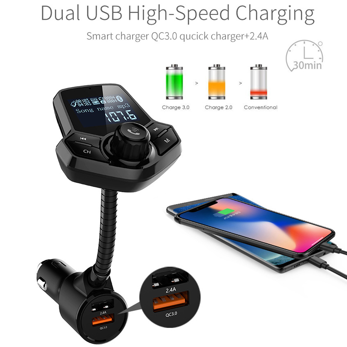 Car-MP3-Player-bluetooth-41-LCD-Screen-Display-With-QC30-Charger-FM-Hands-free-AUX-TF-Card-U-Disk-Un-1632587