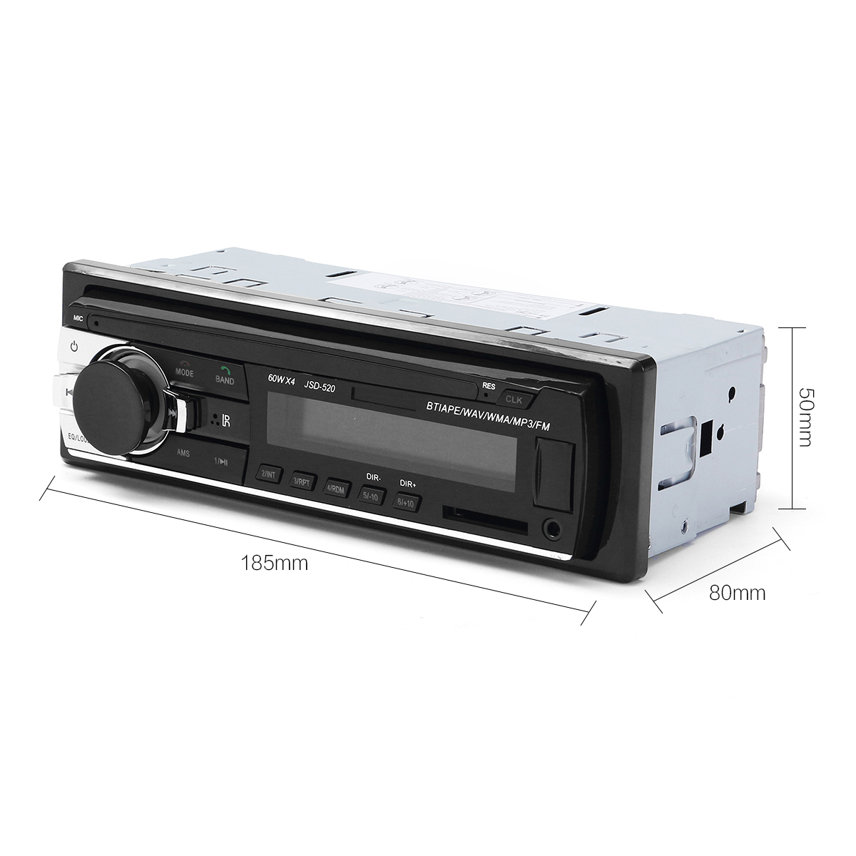 JSD520-Autoradio-Car-Radio-1-Din-12V-Car-MP3-Player-bluetooth-Stereo-AUX-IN-FM-USB-with-Remote-Contr-1345681