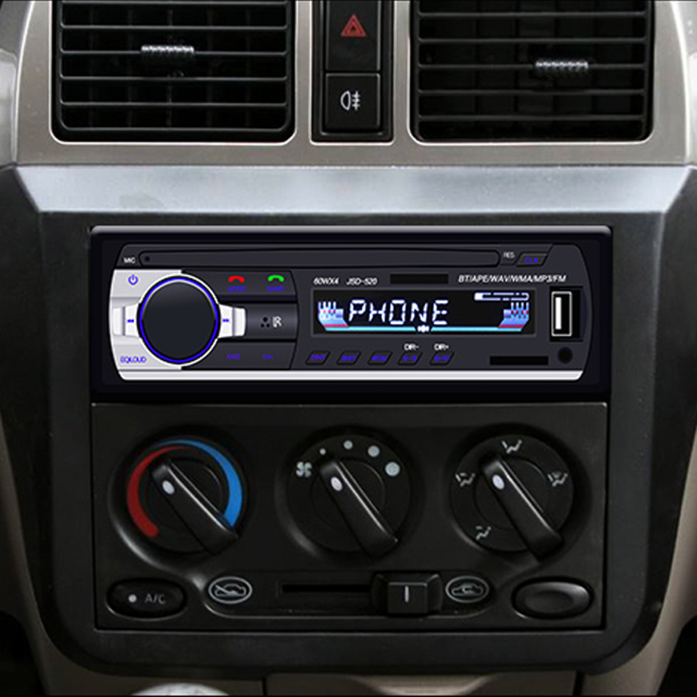 JSD520-Autoradio-Car-Radio-1-Din-12V-Car-MP3-Player-bluetooth-Stereo-AUX-IN-FM-USB-with-Remote-Contr-1345681