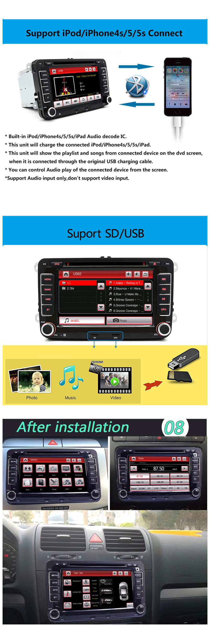 Junsun-7-Inch-2-Din-Car-Stereo-Radio-DVD-Player-GPS-HD-Touch-Screen-bluetooth-FM-AM-for-VW-Golf-5-6--1138330