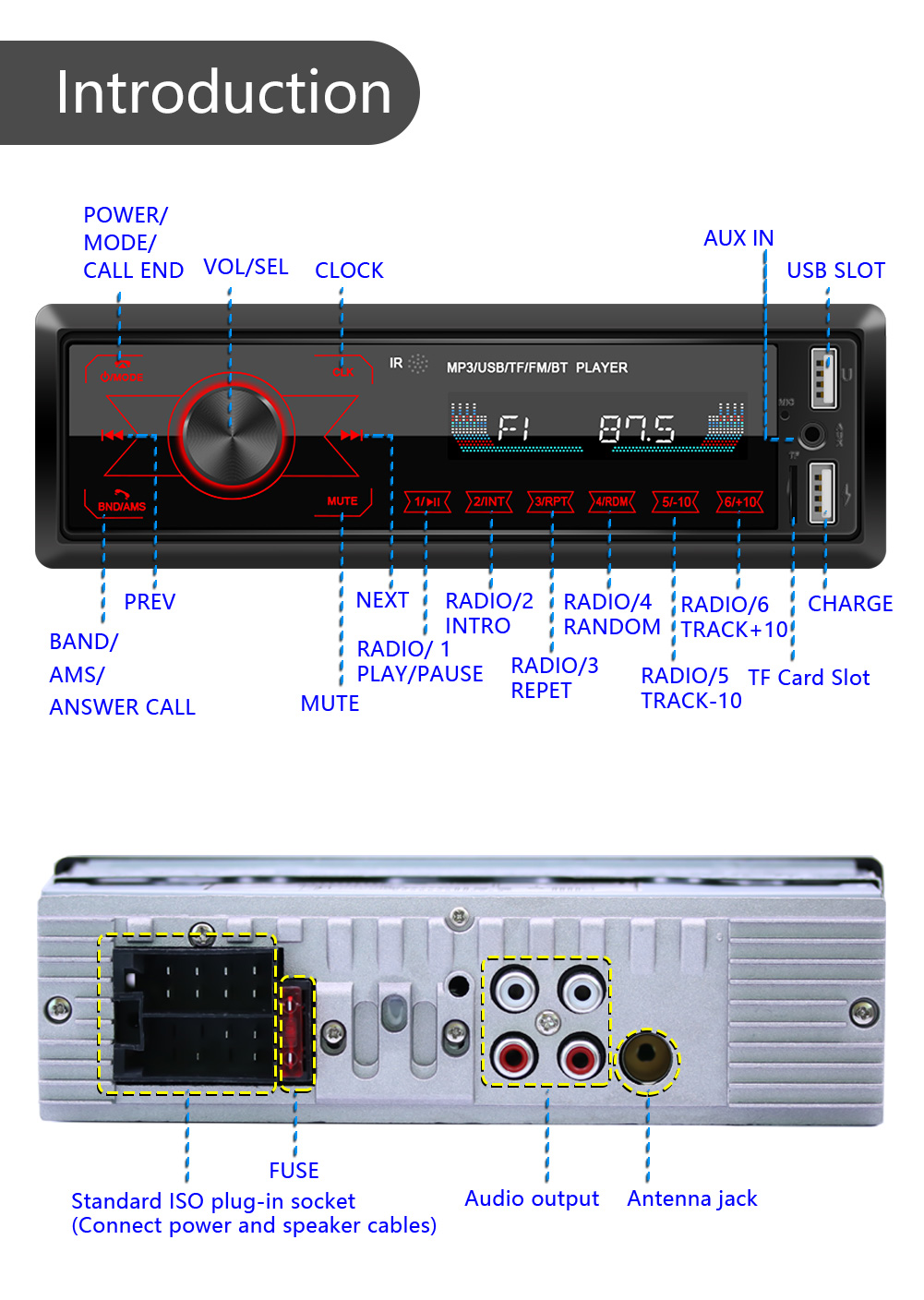 M10-Car-Stereo-Radio-Receiver-Auto-MP3-Player-Bluetooth-Hands-free-Support-All-Touch-Keys-FM-USB-SD--1613382
