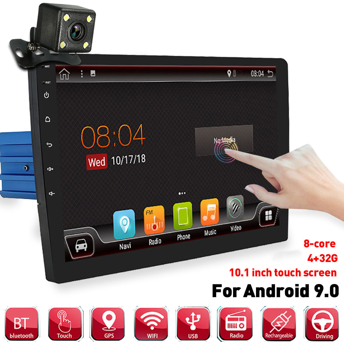 PX6-101-Inch-1-DIN-432G-for-Android-90-Car-MP5-Player-8-Core-Touch-Screen-bluetooth-RDS-Radio-GPS-wi-1497288