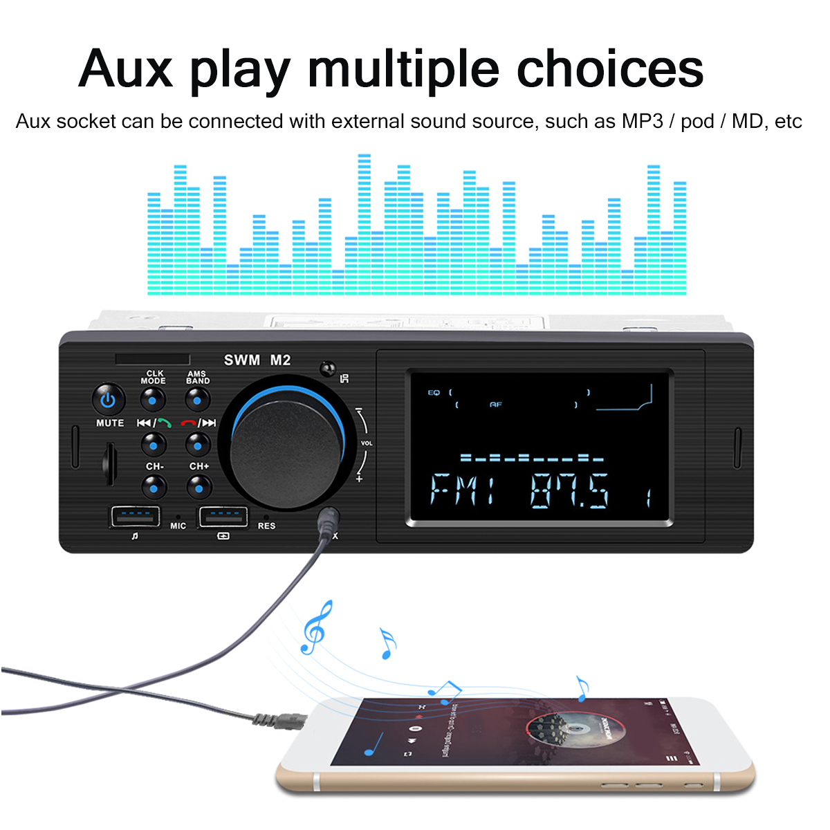 SWM-M2-Car-Stereo-Audio-MP5-MP3-Player-bluetooth-Wireless-FM-Dual-USB-AUX-U-Disk-With-Remote-Control-1628558