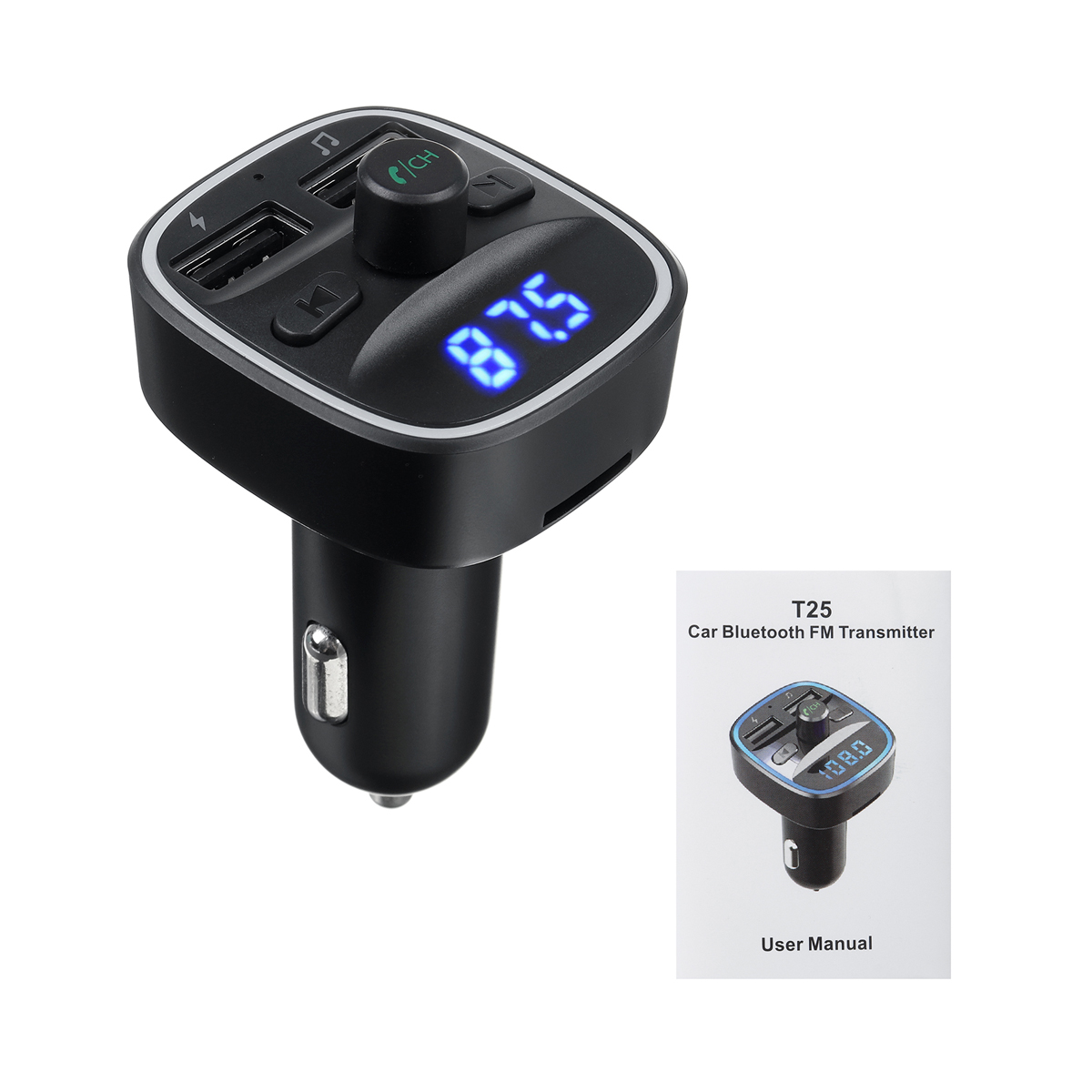 Wireless-bluetooth-50-FM-Transmitter-MP3-Radio-Adapter-Car-Fast-USB-Charger-1767944
