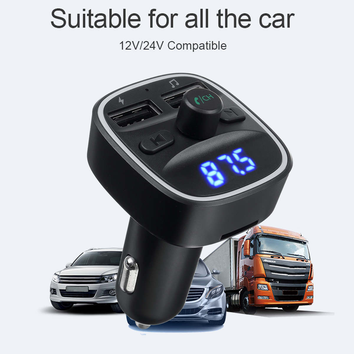 Wireless-bluetooth-50-FM-Transmitter-MP3-Radio-Adapter-Car-Fast-USB-Charger-1767944