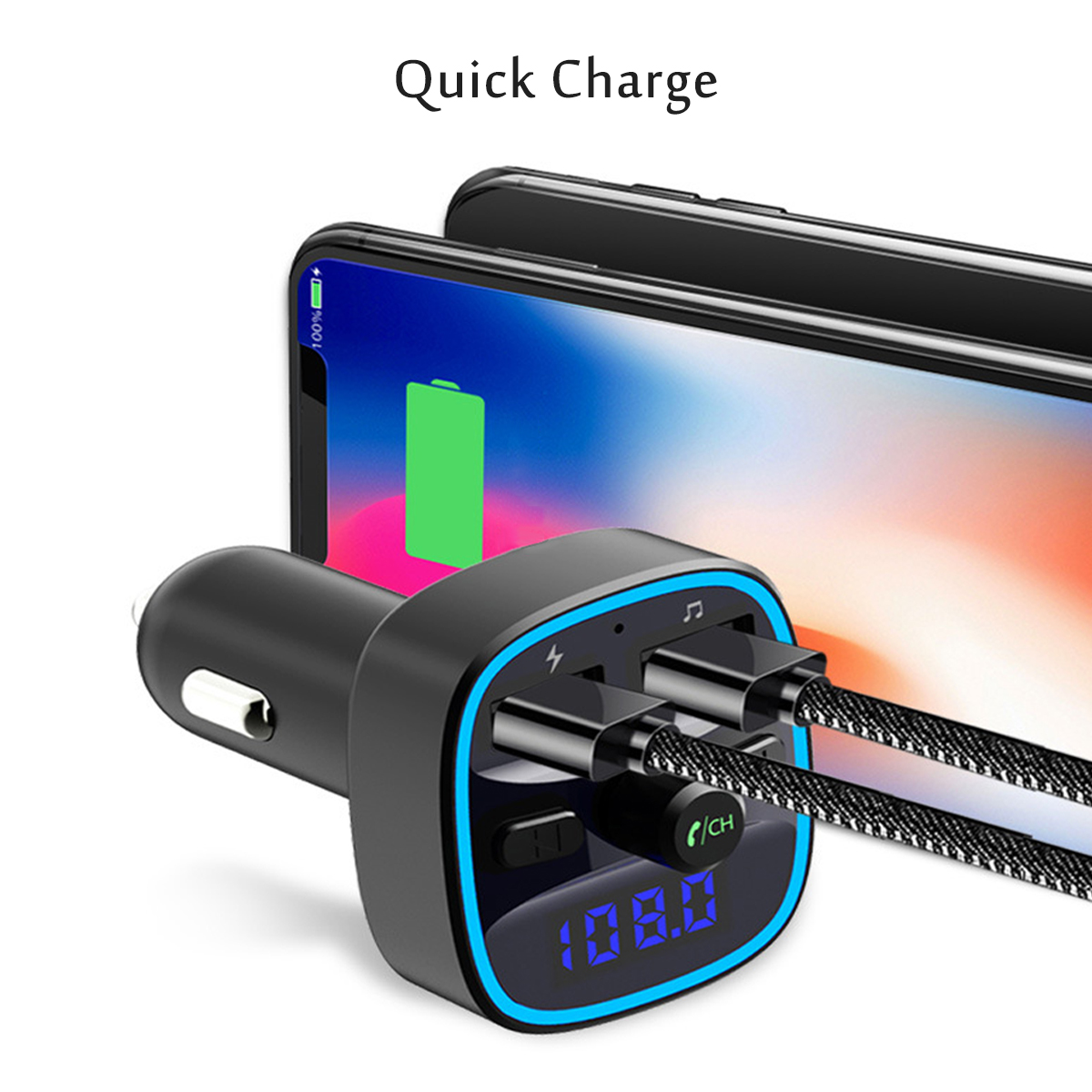 Wireless-bluetooth-50-FM-Transmitter-MP3-Radio-Adapter-Car-Fast-USB-Charger-1767944