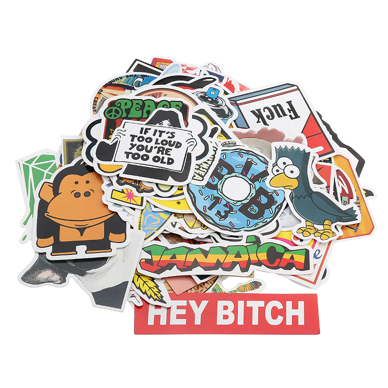 100pcs-Cartoon-Car-Sticker-Combination-for-Auto-Truck-Vehicle-Motorcycle-Decal-1187237