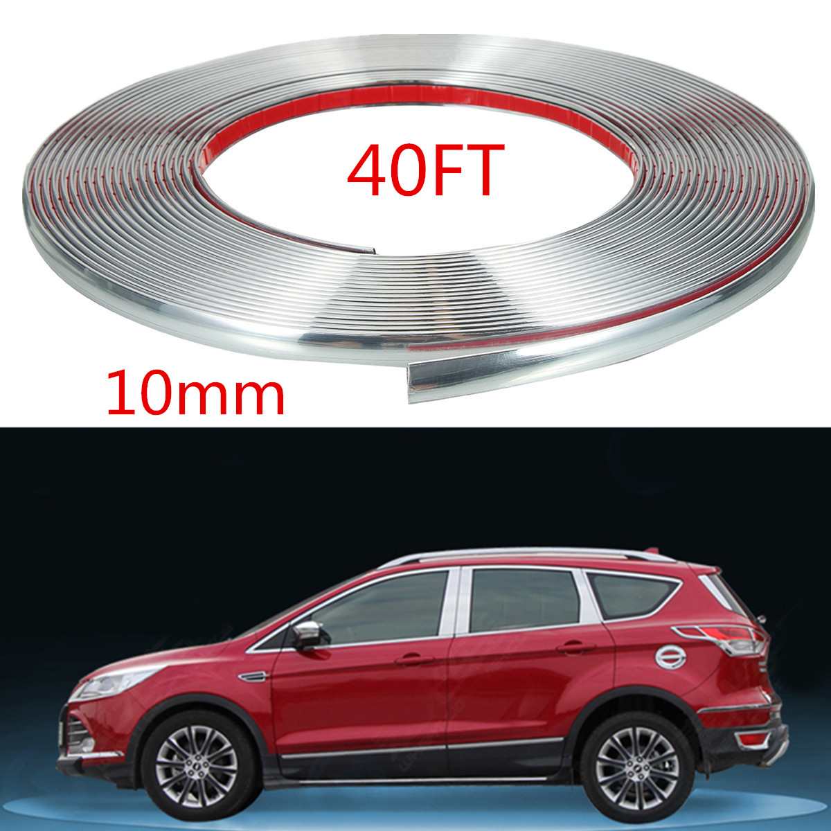 12M-Chrome-Car-Body-Door-Edge-Lip-Protector-Decor-Moulding-Guard-Trim-Strip-1540706