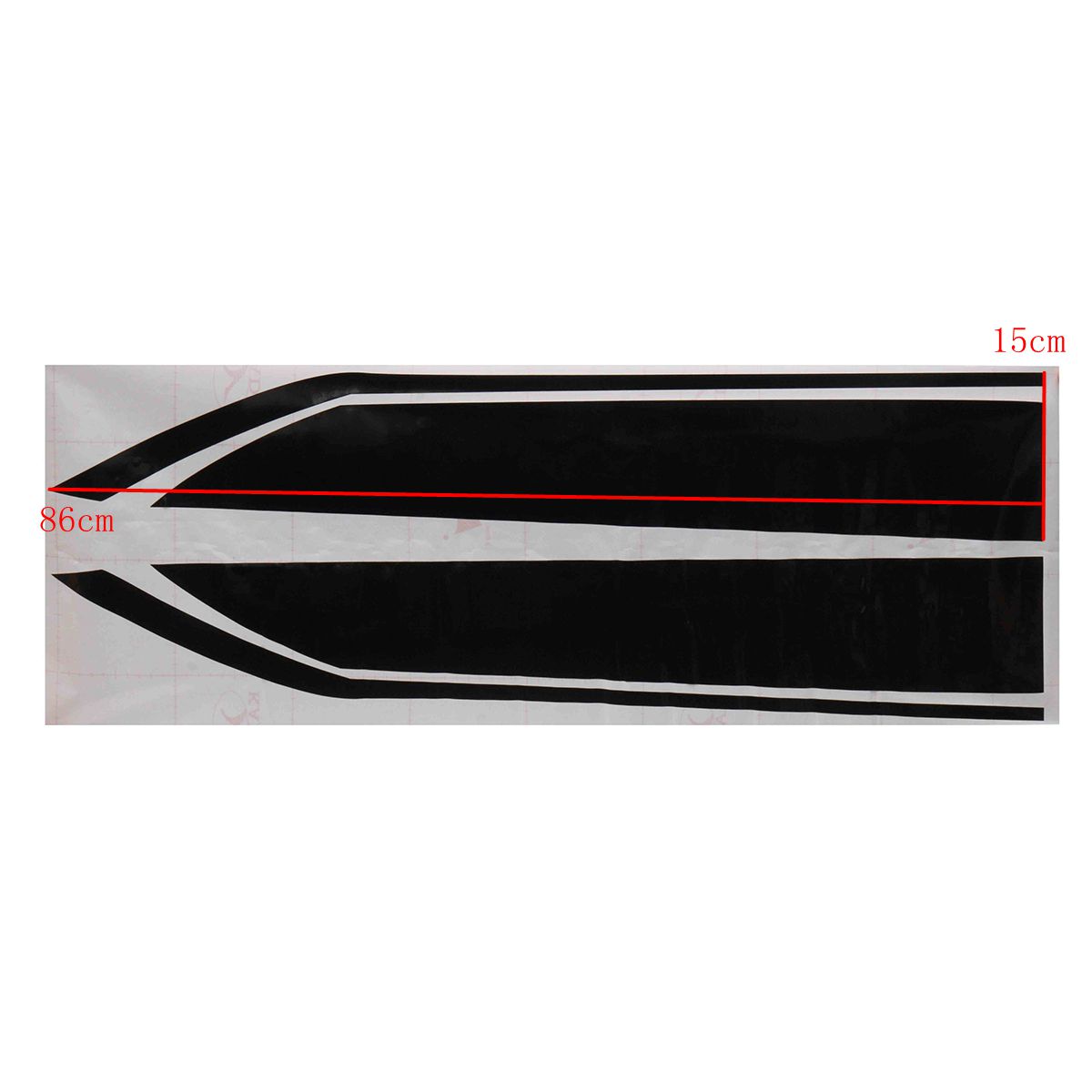 15x86cm-Black-Car-Truck-Decal-Vinyl-stickers-Hood-Decals-Racing-Stripe-1686743