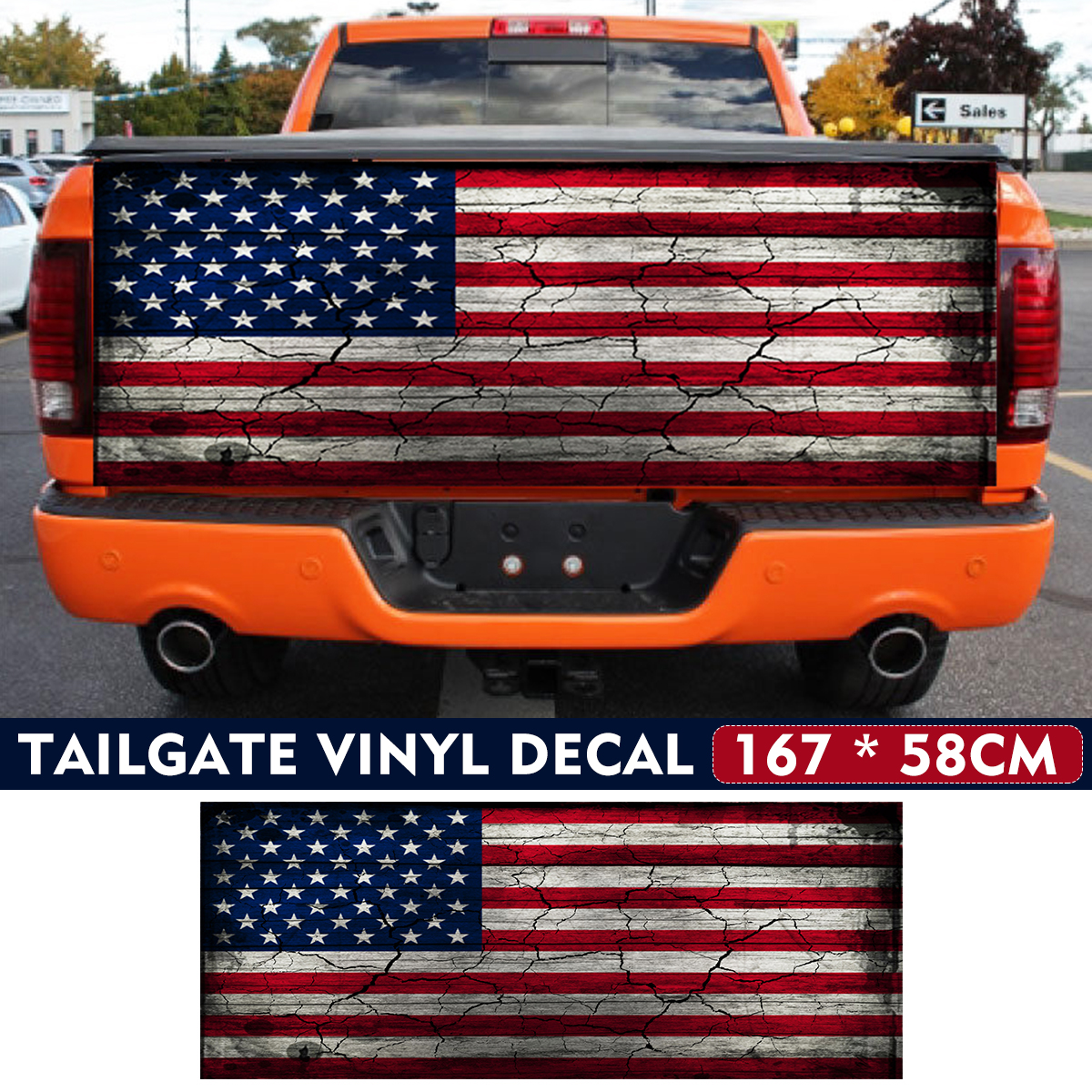 167X58CM-Car-Stickers-USA-American-Flag-Tailgate-Wrap-Vinyl-Graphic-Pickup-Decal-1659913