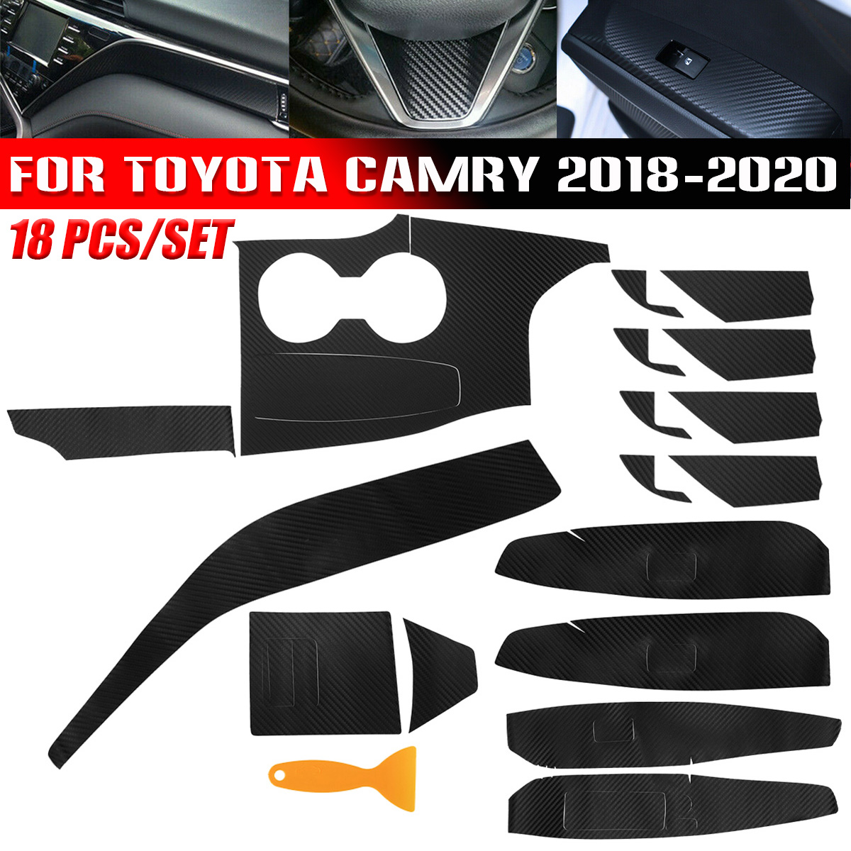 18Pcs-3D-Carbon-Fiber-Car-Interior-Decor-Kits-Trim-Sticker-For-Toyota-Camry-2018-2020-1813752