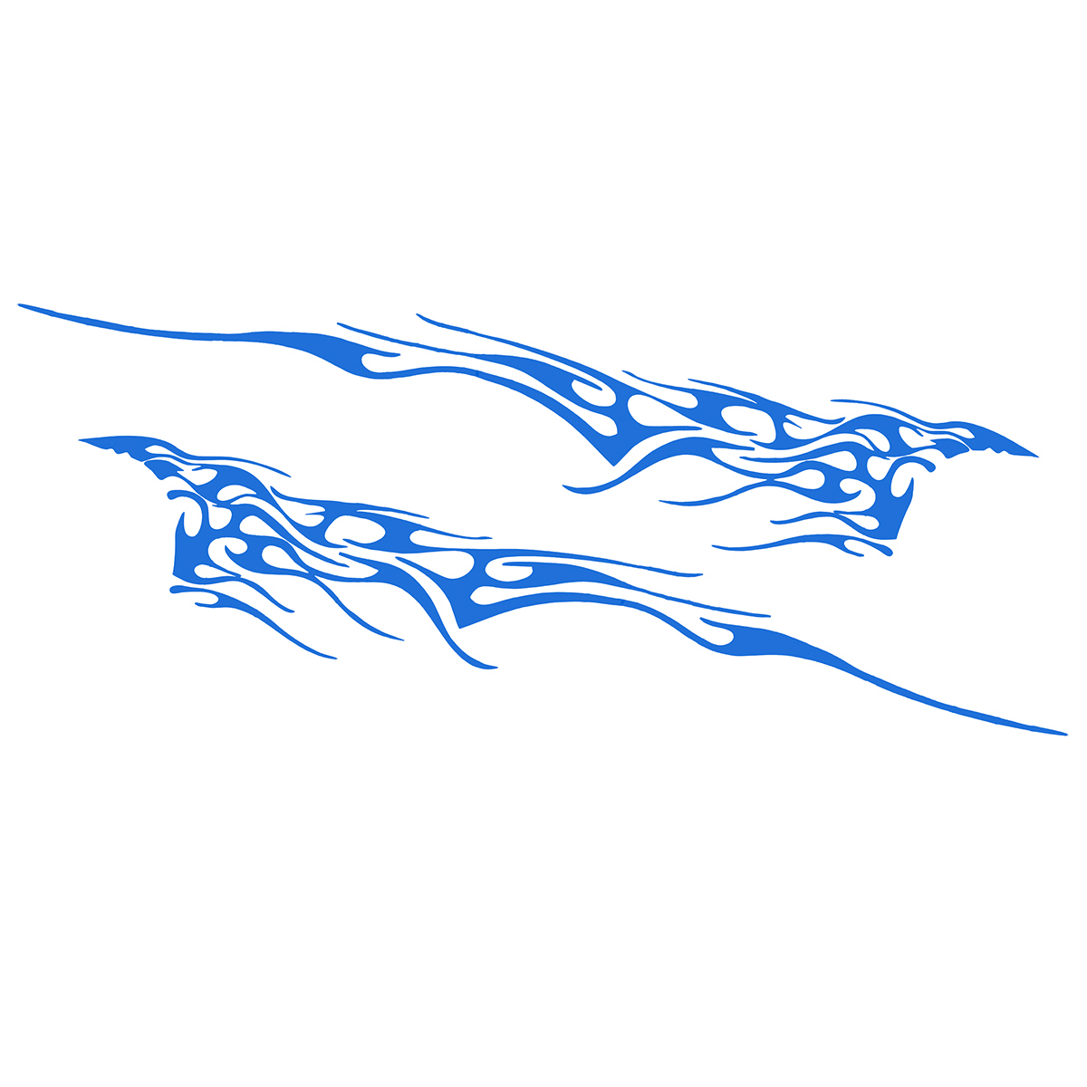 1Pair-102x14Inch-Car-Stickers-Body-Graphics-Vinyl-Decals-BlueRedYellowWhite-1428820