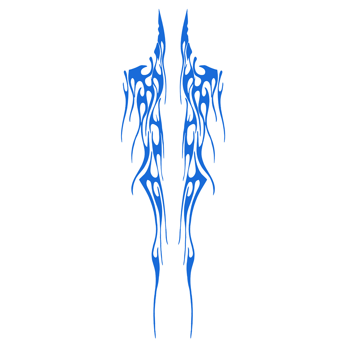 1Pair-102x14Inch-Car-Stickers-Body-Graphics-Vinyl-Decals-BlueRedYellowWhite-1428820