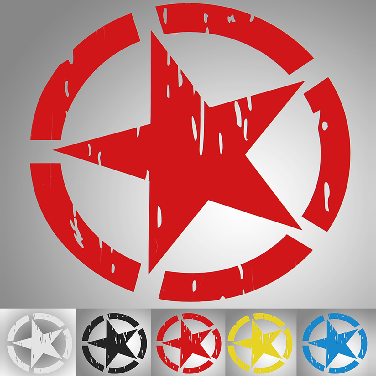 20-Auto-SUV-Universal-Aufkleber-Tuning-Sticker-Stern-Decal-5-Farben-1685770