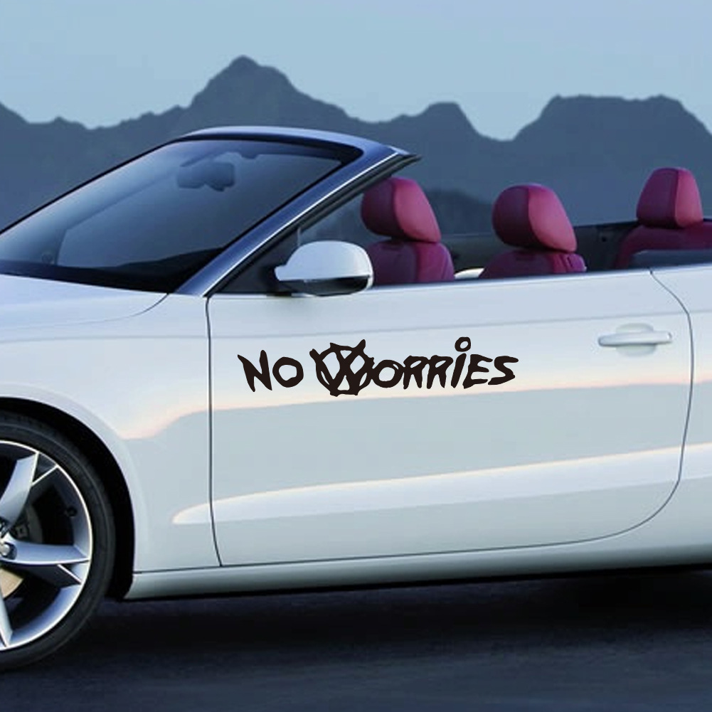 20x4cm-NO-WORRIES-Car-Sticker-Decal-Vinyl-Auto-Window-Bumper-Body-Decal-1166011
