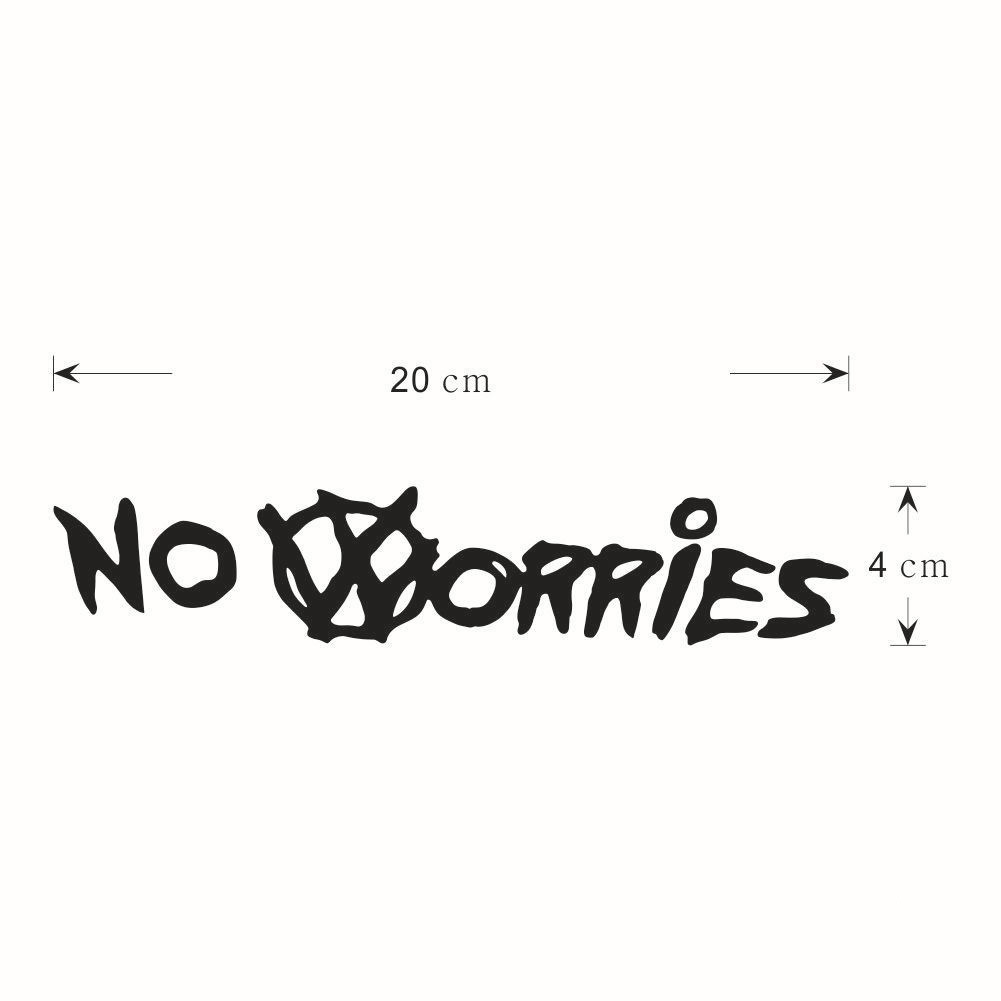 20x4cm-NO-WORRIES-Car-Sticker-Decal-Vinyl-Auto-Window-Bumper-Body-Decal-1166011