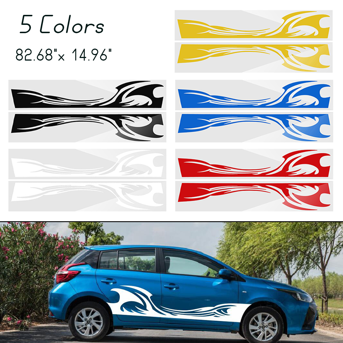 210cm38cm-Sports-Stripe-Pattern-Style-Car-Stickers-Vinyl-Decal-for-Race-SUV-Side-Body-1388626