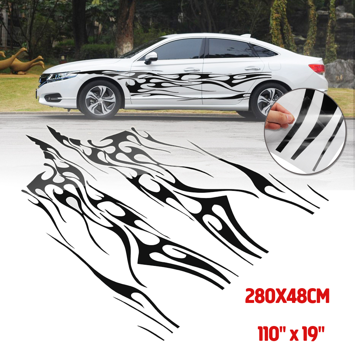 280-X-48CM-1-Pair-Body-Graphic-Side-Stickers-Sports-Racing-Car-Long-Stripe-Decal-1648907