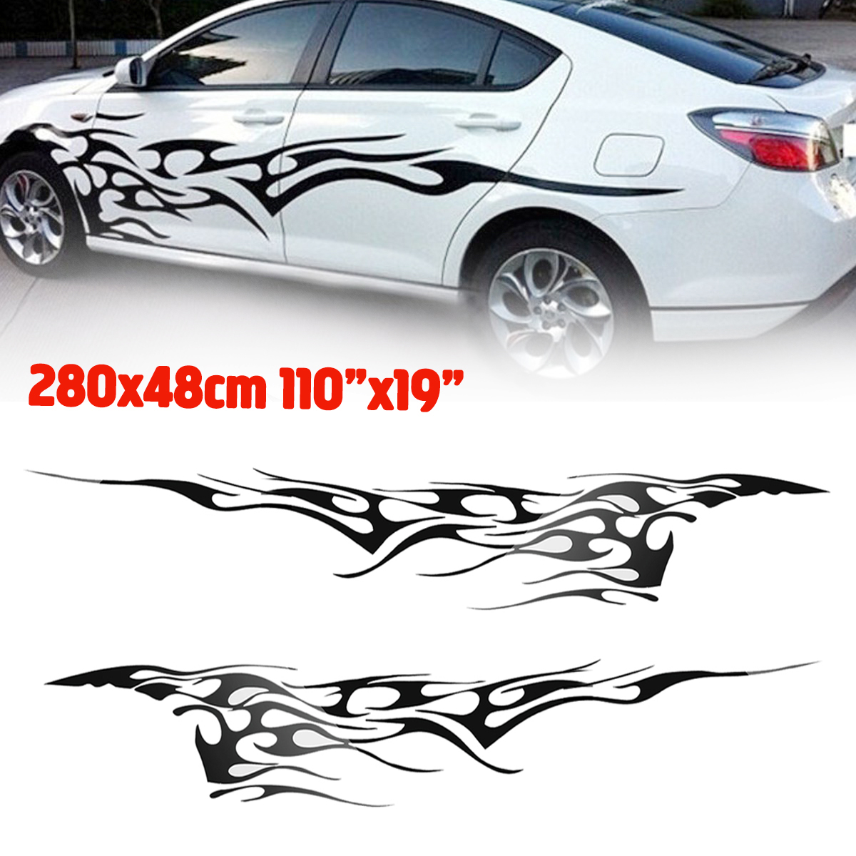 280-X-48CM-1-Pair-Body-Graphic-Side-Stickers-Sports-Racing-Car-Long-Stripe-Decal-1648907