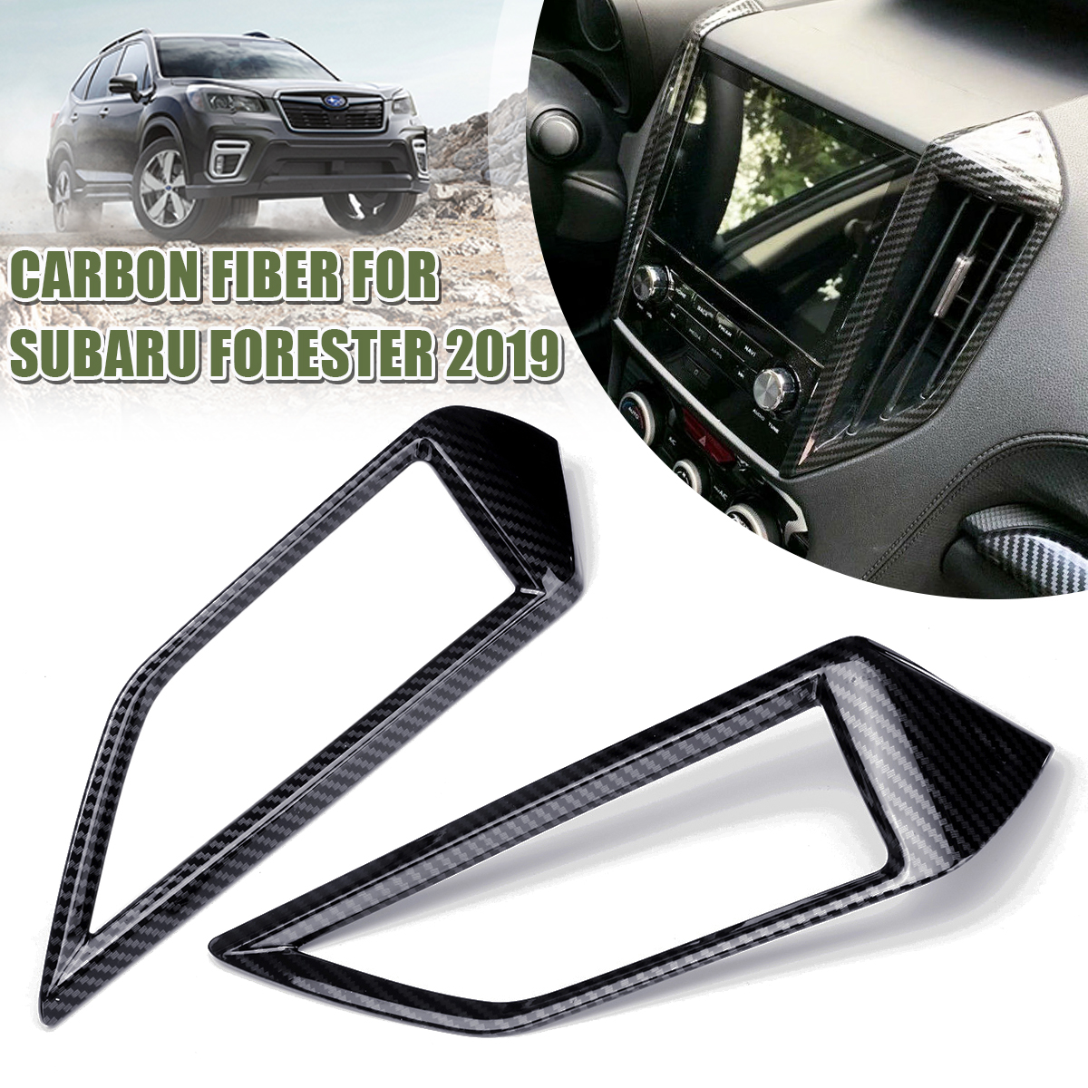2PCS-Car-Cover-Trim-Stickers-Fiber-Middle-Air-Vent-Outlet-For-Subaru-Forester-2019-1641196