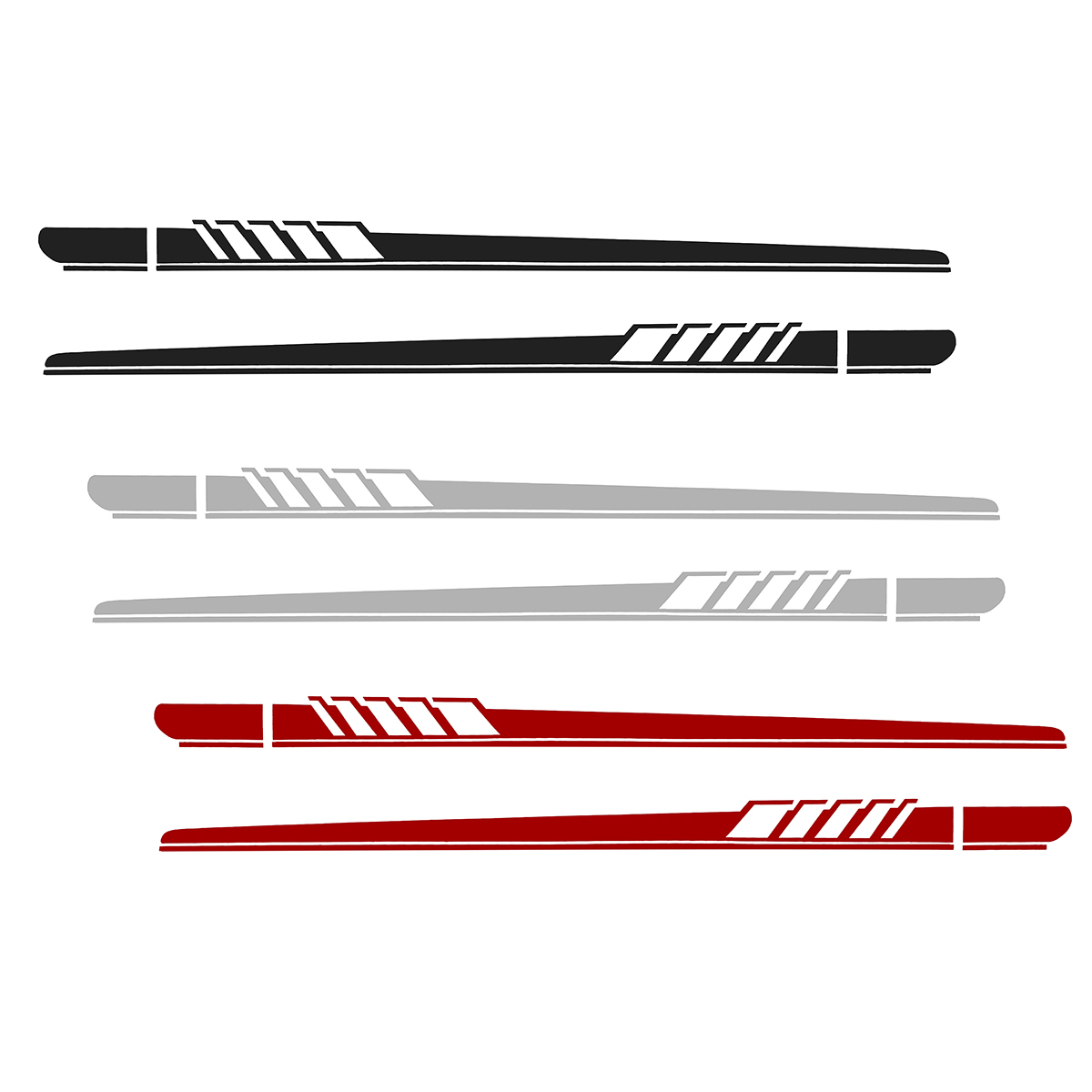 2PCS-Car-Side-Stickers-Body-Decals-Sticker-Long-Stripes-For-Mercedes-Benz-C-Racing-1712241