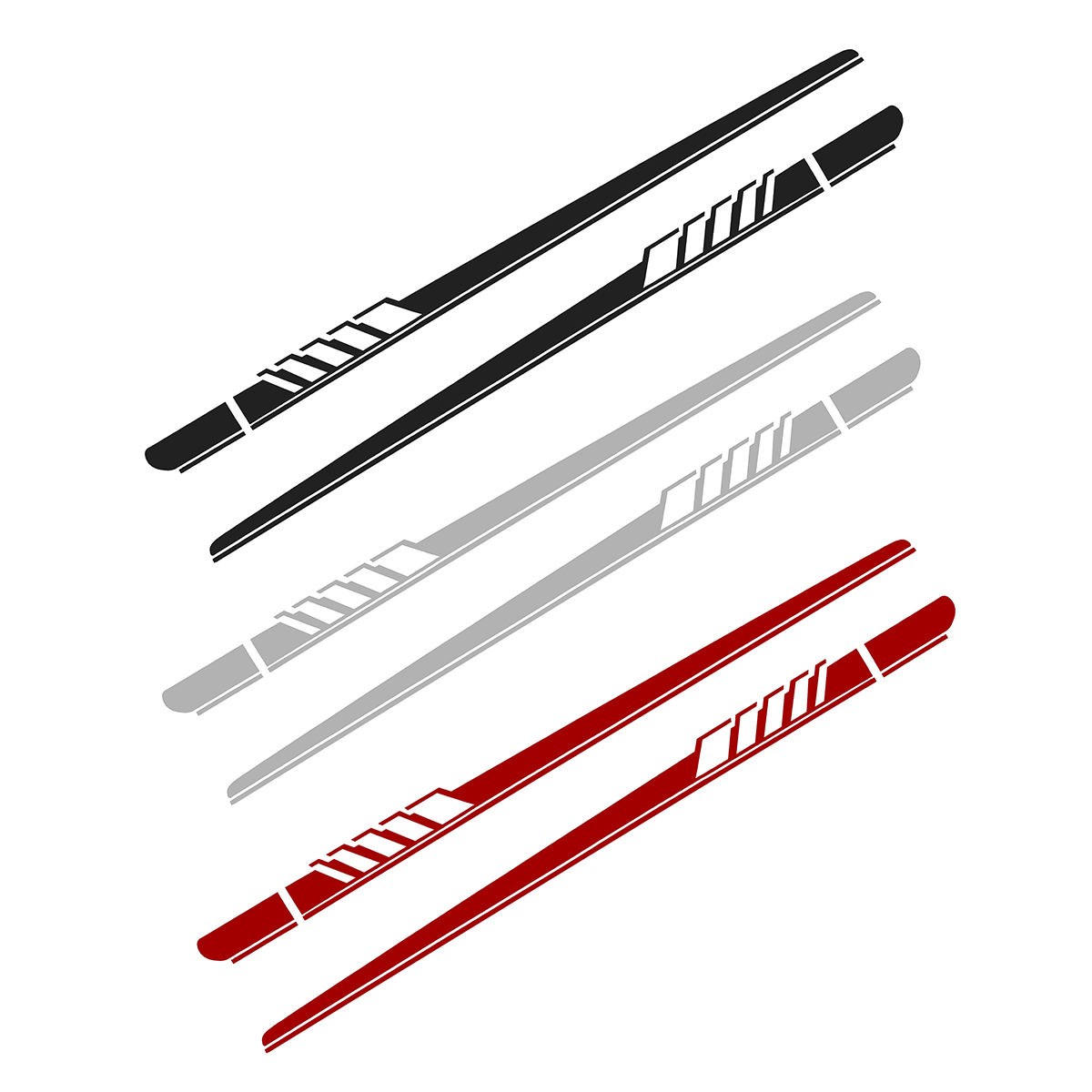 2PCS-Car-Side-Stickers-Body-Decals-Sticker-Long-Stripes-For-Mercedes-Benz-C-Racing-1712241