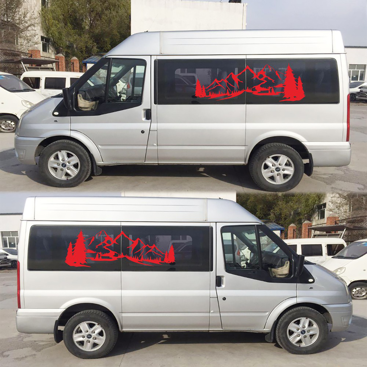 2PCS-Decal-Stickers-Side-Body-Large-Mountains-For-Camper-Motorhome-Van-Caravan-RVS-1733083