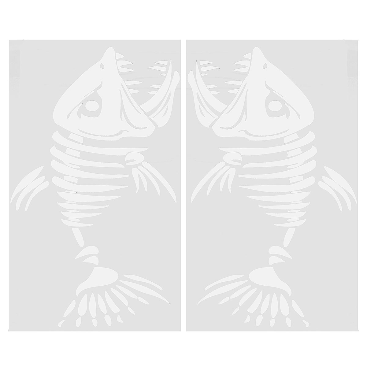 2PCS-Skelett-Fish-Fisch-Auto-Vinyl-Auto-Decal-Aufkleber-Tuning-Sticker-1685562