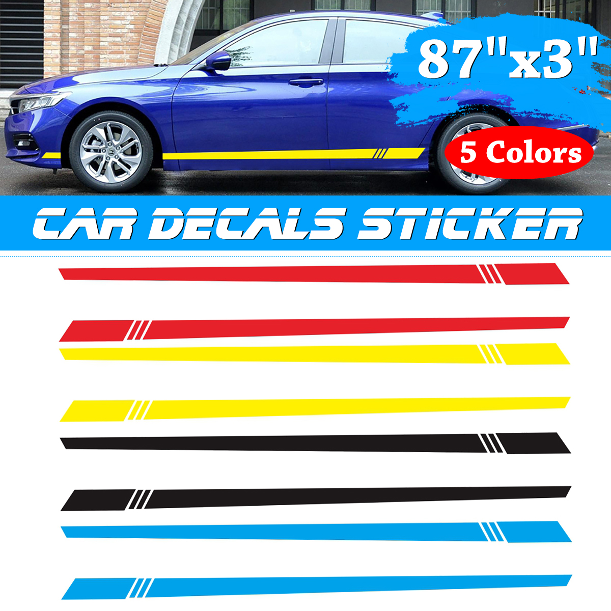 2PCS-Universal-Car-Auto-Long-Stripe-Decals-Both-Side-Body-Viny-Wrap-Stickers-1576622