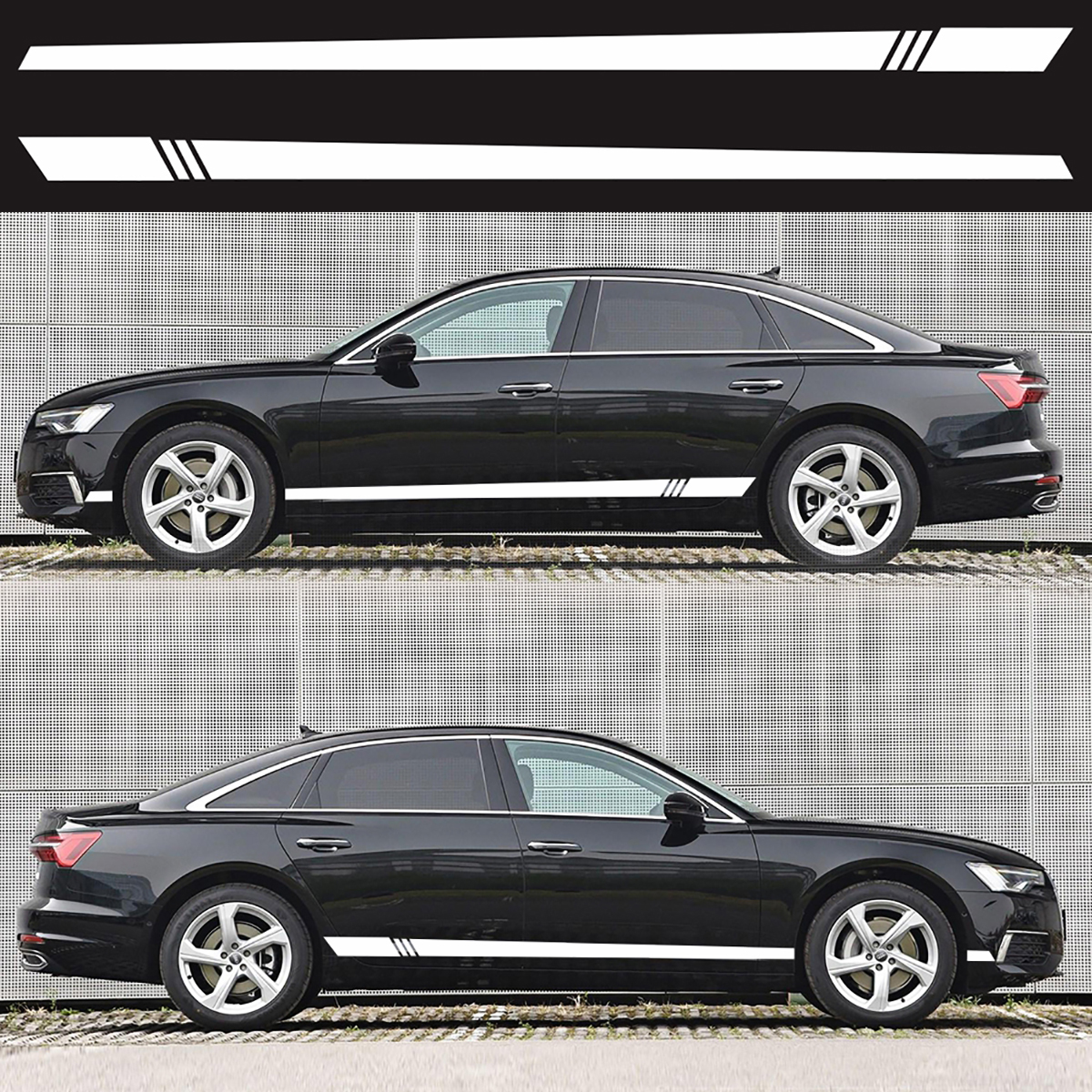 2PCS-Universal-Car-Auto-Long-Stripe-Decals-Both-Side-Body-Viny-Wrap-Stickers-1576622