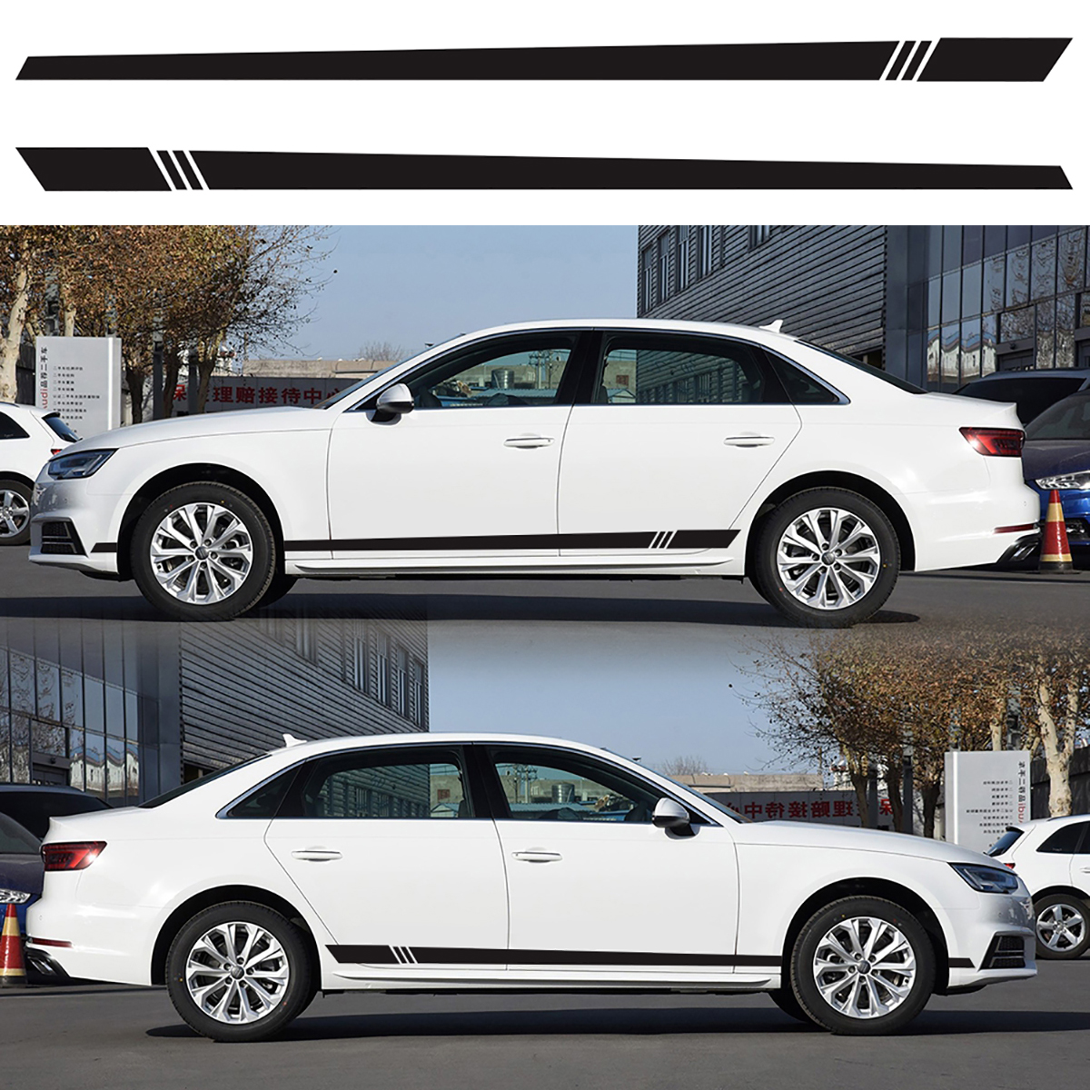 2PCS-Universal-Car-Auto-Long-Stripe-Decals-Both-Side-Body-Viny-Wrap-Stickers-1576622