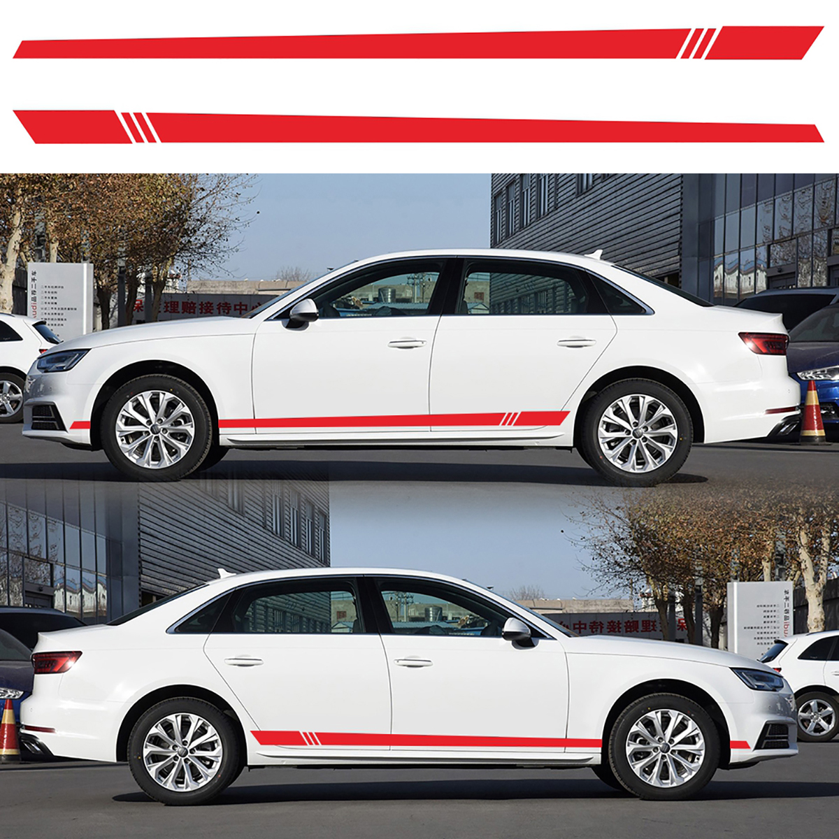 2PCS-Universal-Car-Auto-Long-Stripe-Decals-Both-Side-Body-Viny-Wrap-Stickers-1576622