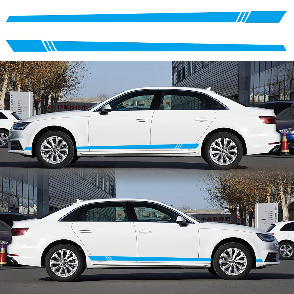 2PCS-Universal-Car-Auto-Long-Stripe-Decals-Both-Side-Body-Viny-Wrap-Stickers-1576622