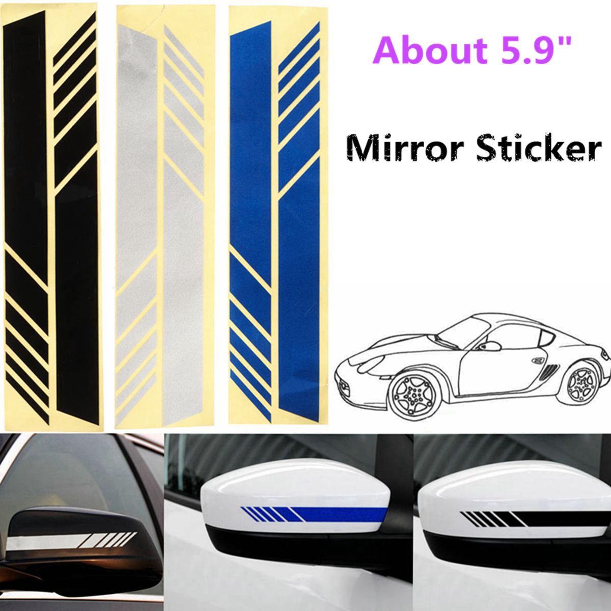 2Pcs-Vinyl-Racing-Stripe-Rearview-Mirror-Car-Sticker-Decal-For-Mercedes-Benz-1686179