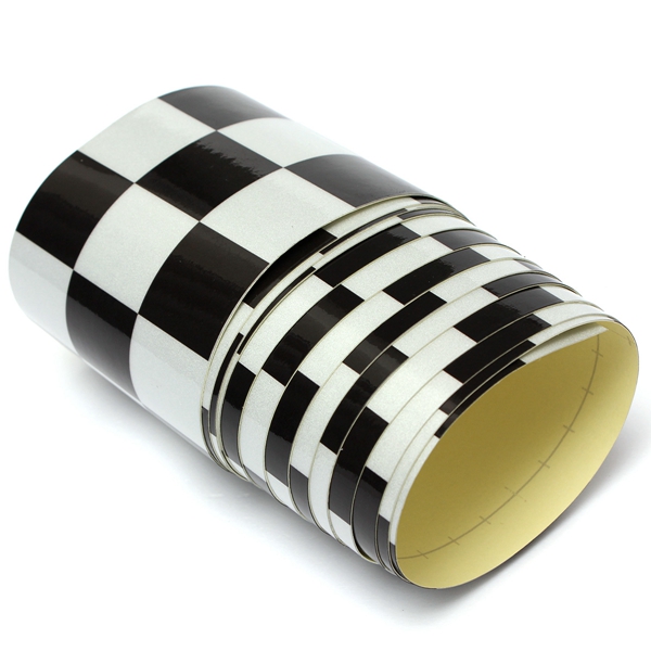 3-Inch-Black-White-Checkered-Flag-Vinyl-Decal-Tape-Car-motorcycle-Bike-Tank-Sticker-986496