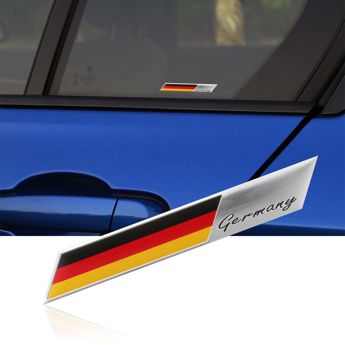 39-Inch-Car-Sticker-Germany-Flag-Fender-Trunk-Emblem-Badge-Decor-For-Audi-1703340