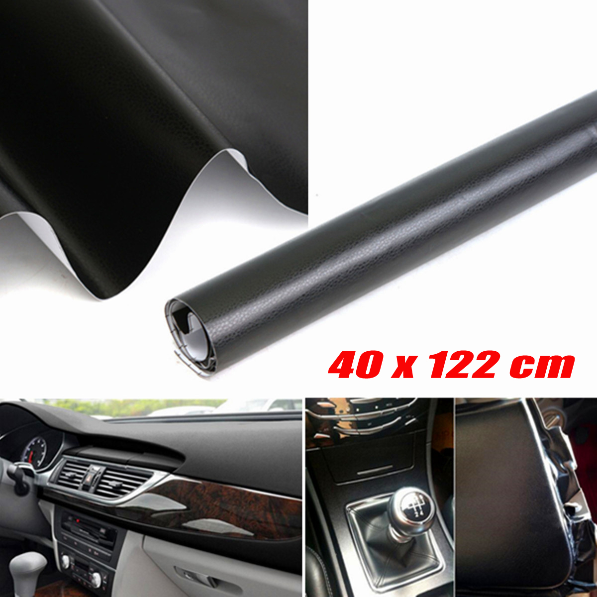 3D-Black-Texture-Sheet-Car-Auto-Interior-Trim-Vinyl-Film-Wrap-Sticker-1682242