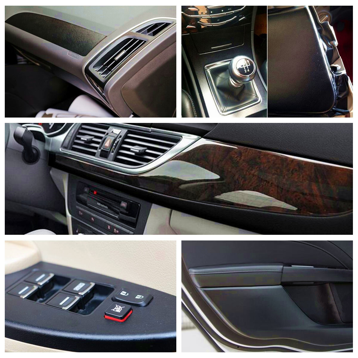 3D-Black-Texture-Sheet-Car-Auto-Interior-Trim-Vinyl-Film-Wrap-Sticker-1682242