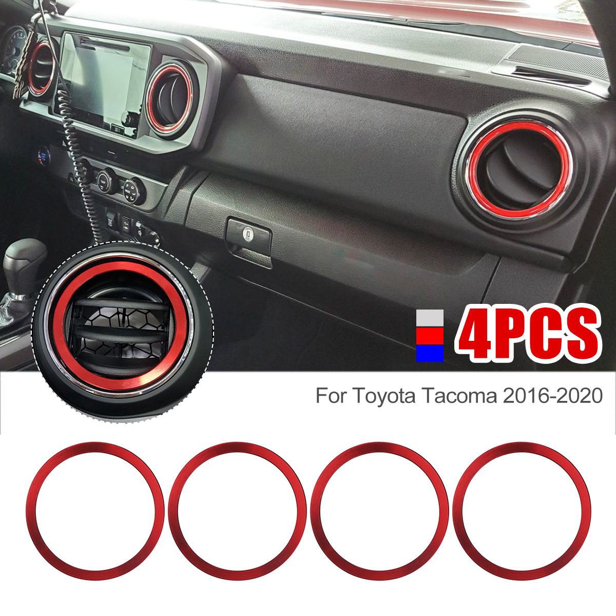 4PCS-Interior-Air-Conditioning-Outlet-Ring-Vent-Cover-Decor-Inner-Ring-For-Toyota-Tacoma-2016-2020-1810176