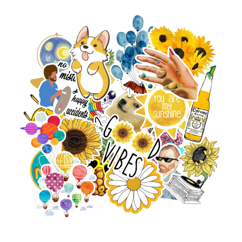 53X-Fresh-Summer-Graffiti-Stickers-Trolley-Case-Car-Computer-Refrigerator-Waterproof-1562459