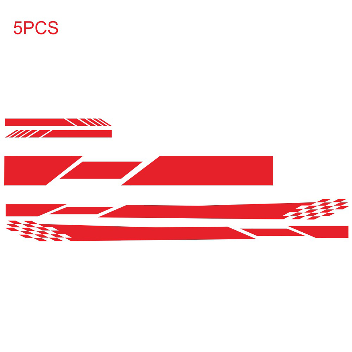 5PCS-Stripes-Graphics-Car-Stickers-Side-Body-Hood-Rearview-Mirror-Decal-Decor-1809246