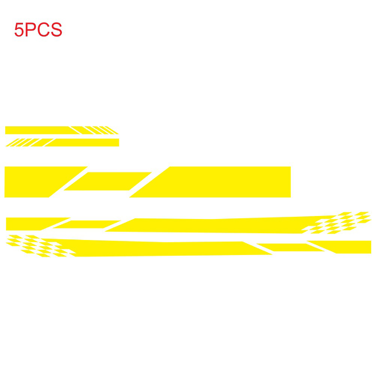 5PCS-Stripes-Graphics-Car-Stickers-Side-Body-Hood-Rearview-Mirror-Decal-Decor-1809246