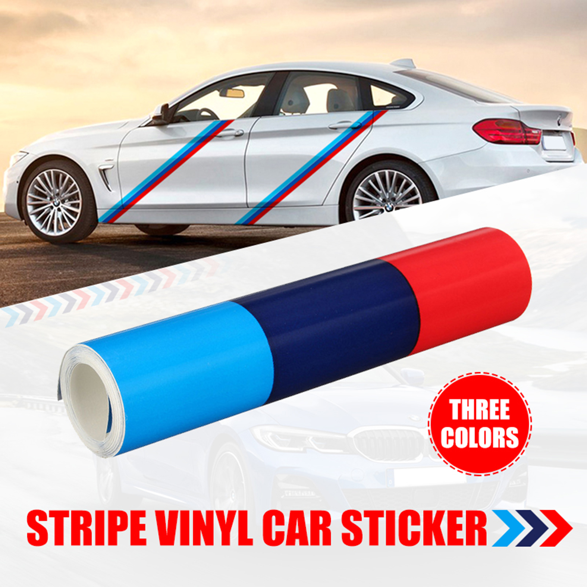 60Inch-M-Color-Stripes-Rally-Side-Hood-Racing-Motorsport-Decal-Sticker-for-BMW-1701985