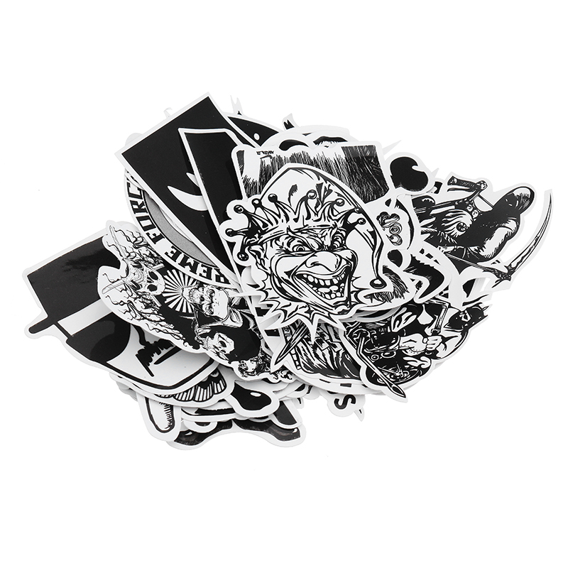 60pcs-Black-and-Withe-Car-Sticker-Combination-for-Auto-Truck-Vehicle-Motorcycle-Decal-1193437