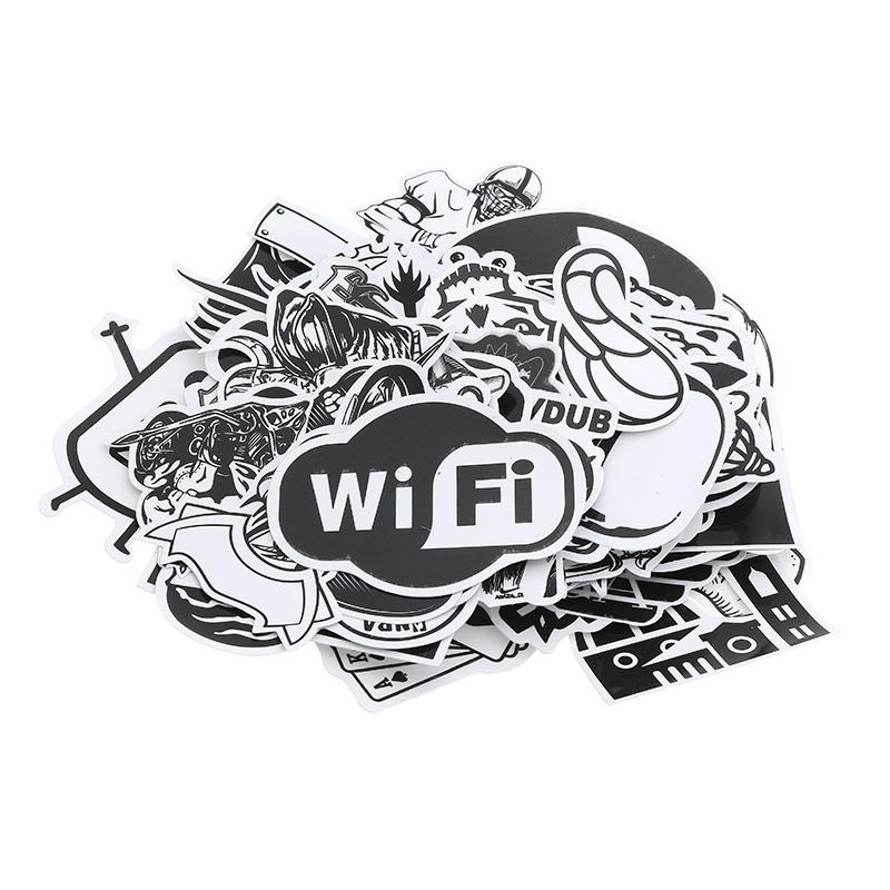 60pcs-Black-and-Withe-Car-Sticker-Combination-for-Auto-Truck-Vehicle-Motorcycle-Decal-1193437