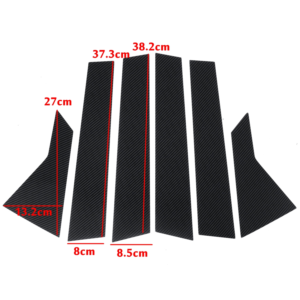 6PCS-Set-Window-Pillar-Posts-Stickers-Trim-For-Honda-Civic-Sedan-2016-2018-Carbon-1826919
