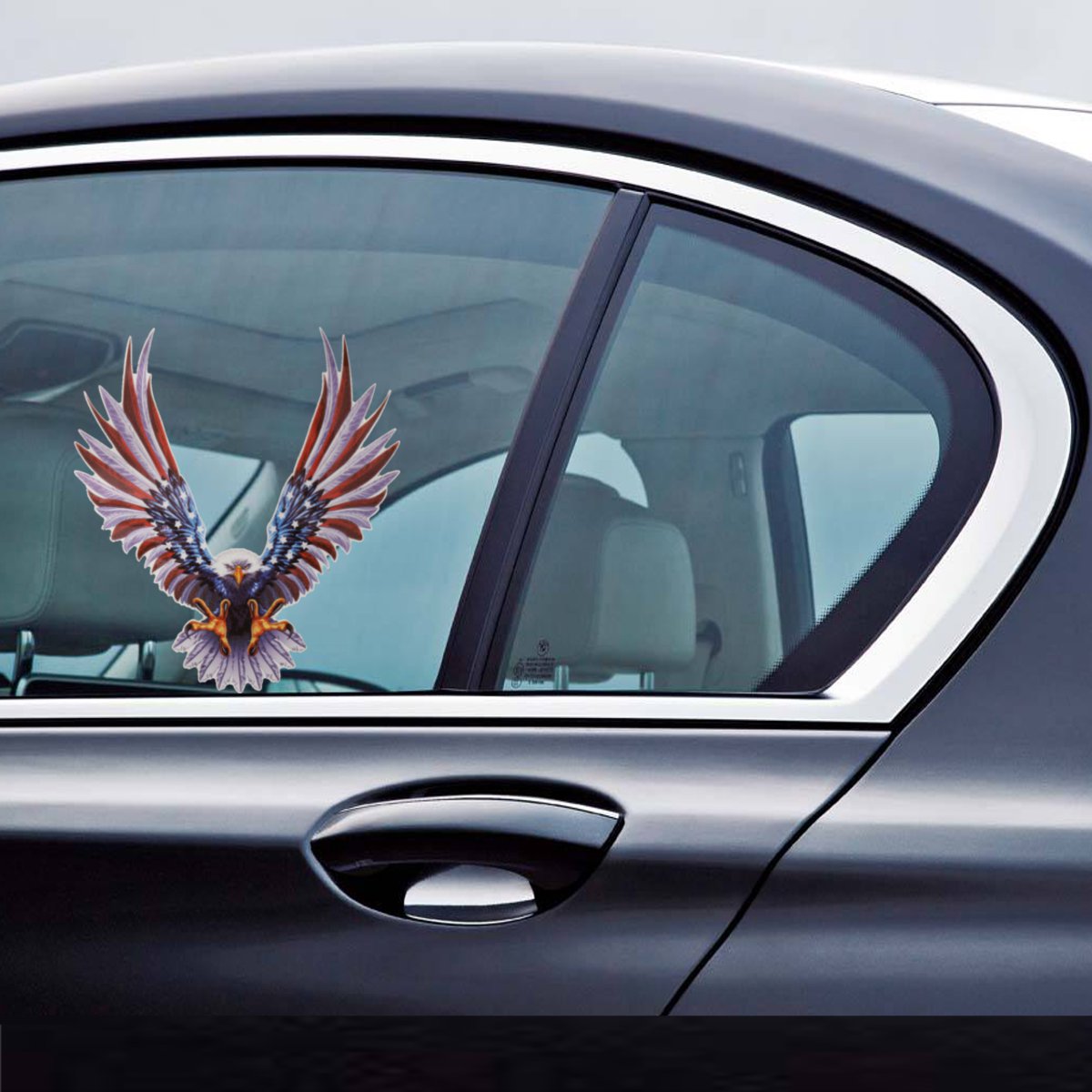 6x675-Inch-Vinyl-Car-USA-Eagle-Wings-United-States-Flag-Bumper-Window-Stickers-Decal-1164833