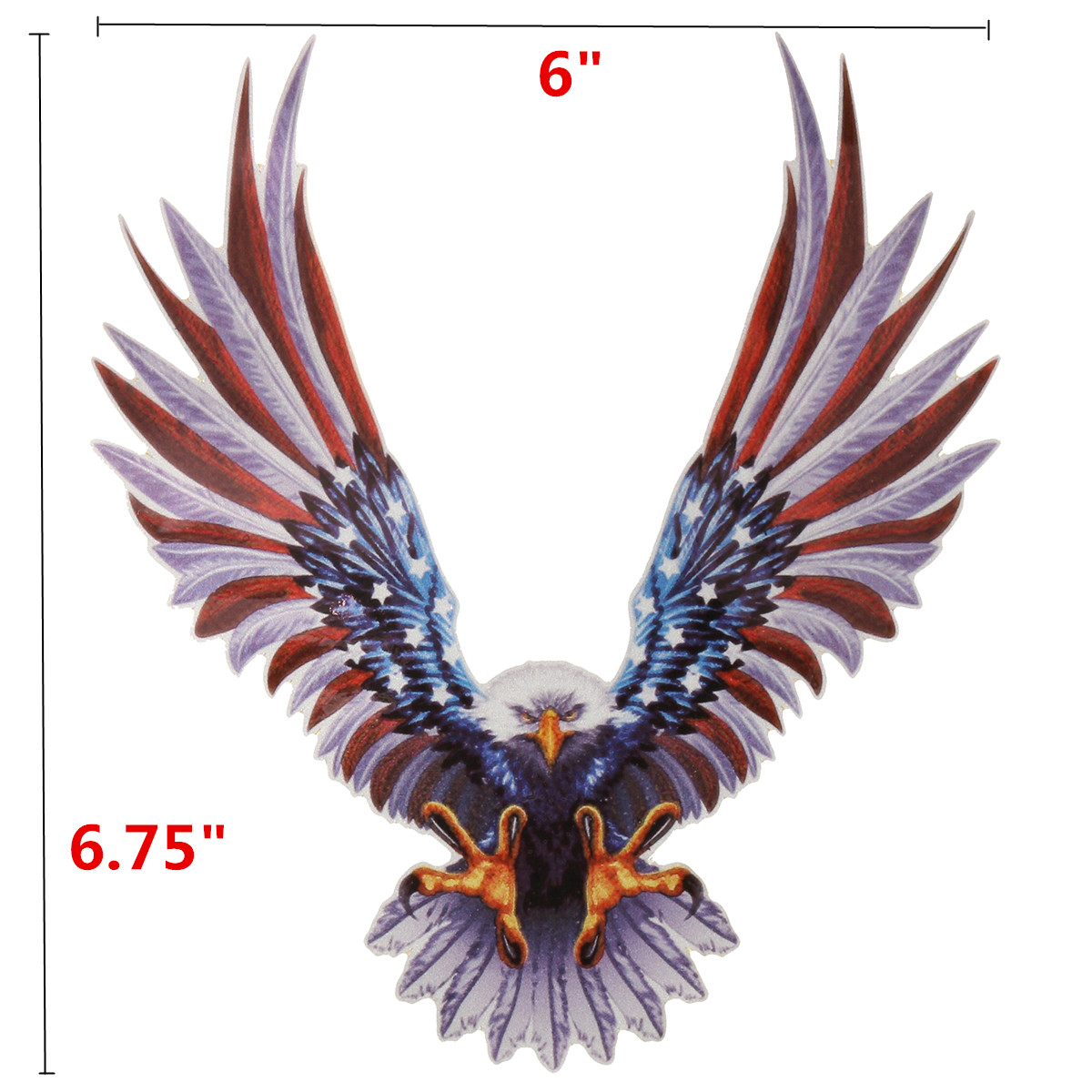 6x675-Inch-Vinyl-Car-USA-Eagle-Wings-United-States-Flag-Bumper-Window-Stickers-Decal-1164833