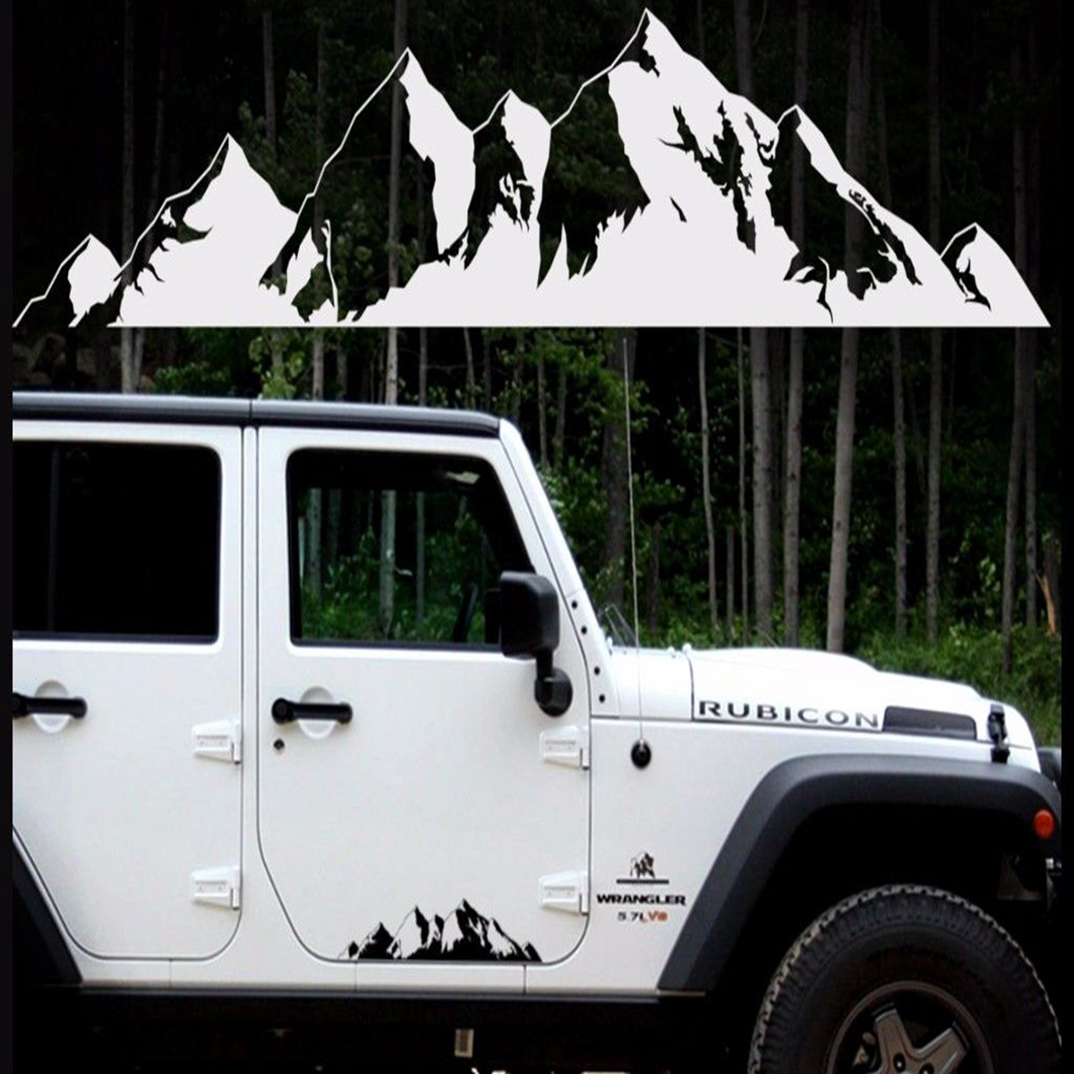 76x16cm-Snow-Mountain-Car-Stickers-Vinyl-Decal-Auto-Body-Truck-Tailgate-Window-Door-Universal-1418092